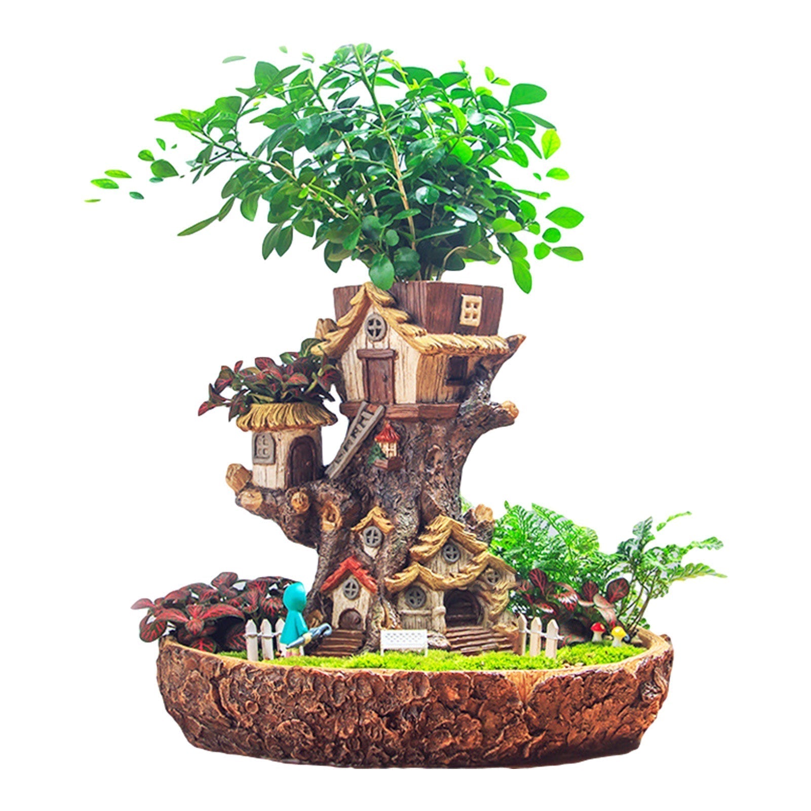 Creative Magical Landscape Tree House Flower Pot