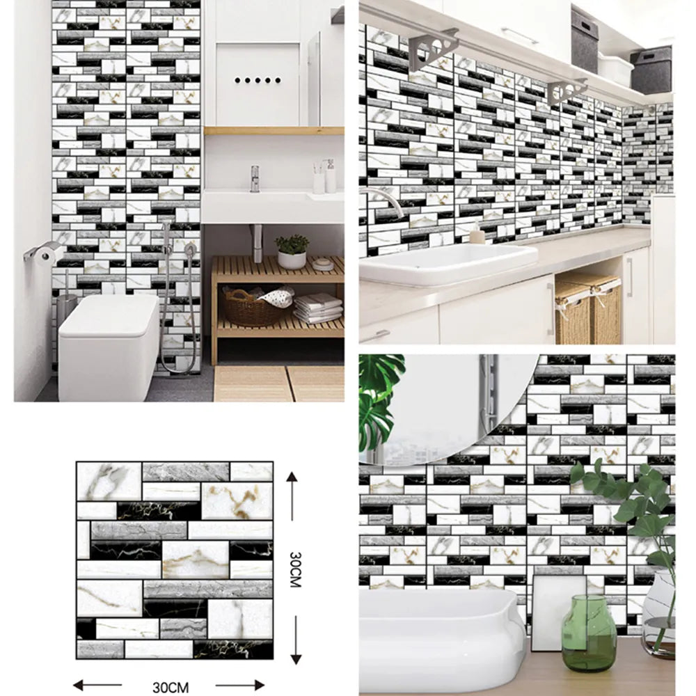 3D Wall Brick Pattern Decal