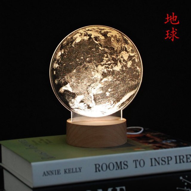 3D LED Moon Lamp Atmosphere Night Lights