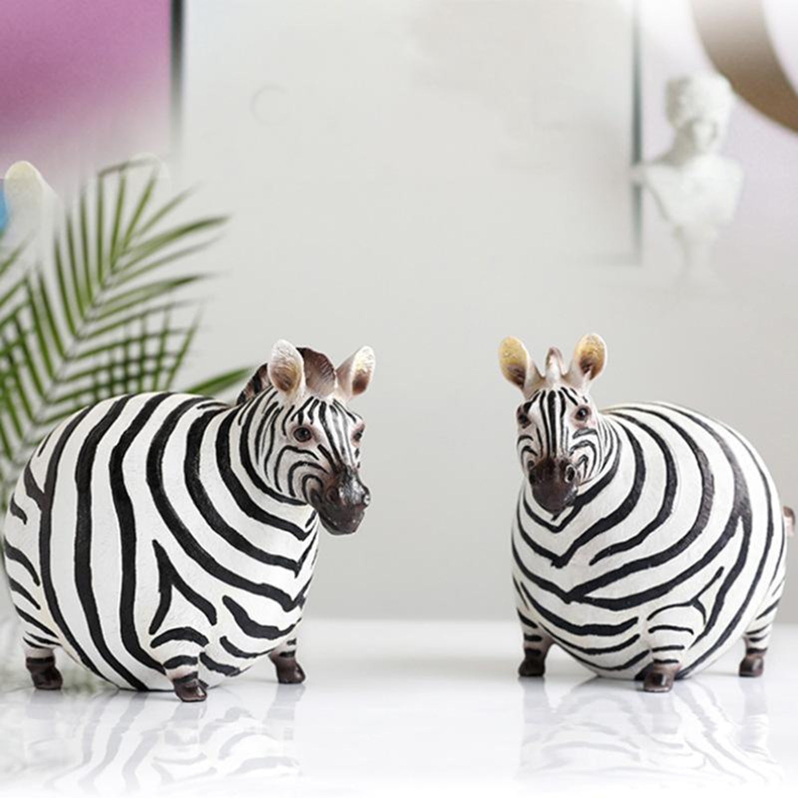 Modern Cute Zebra Resin Figurines