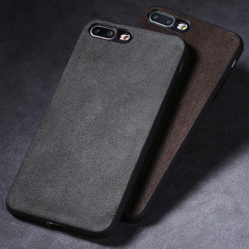 Luxury Suede Leather Iphone Cases