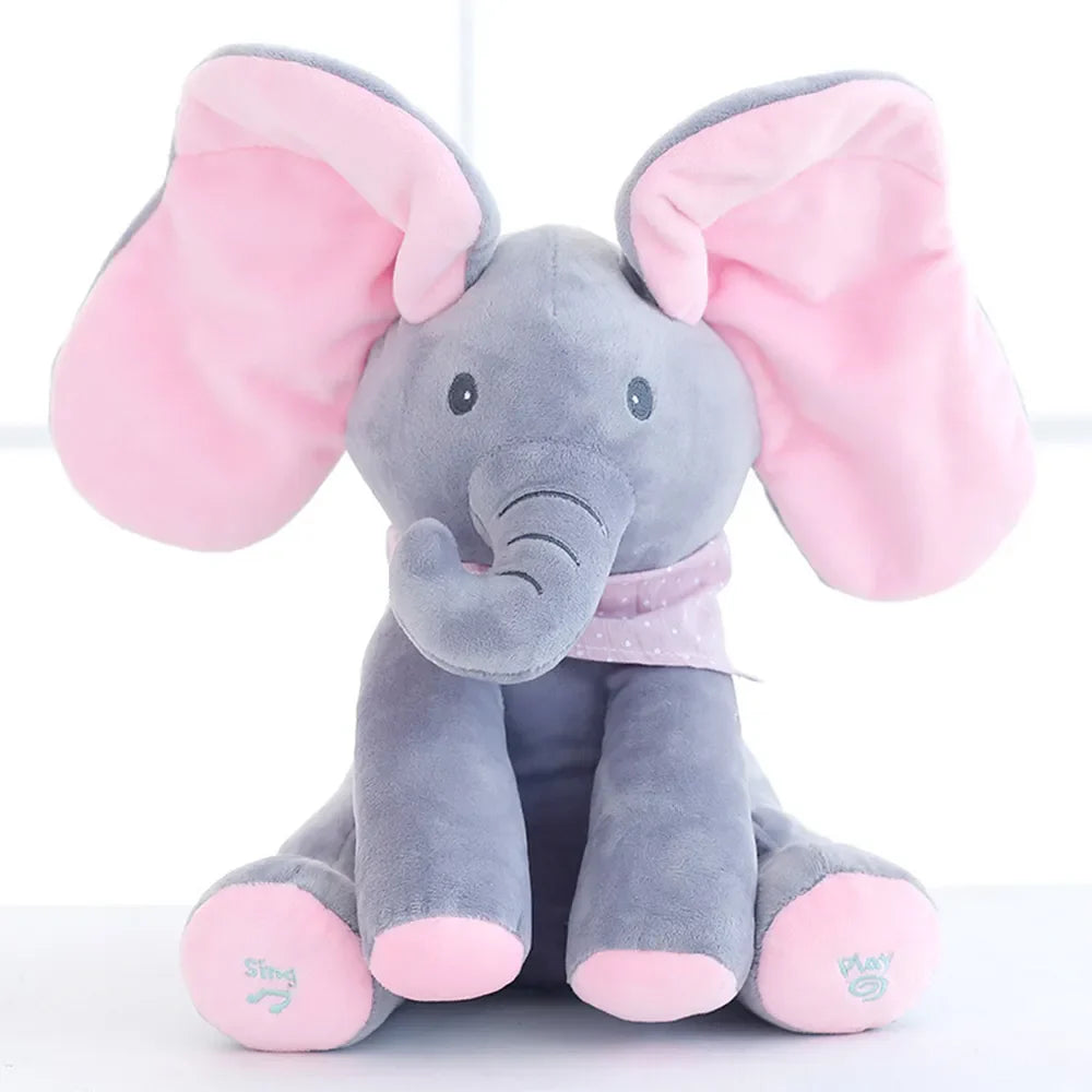 Playful Tunes Electric Hide and Seek Plush Elephant