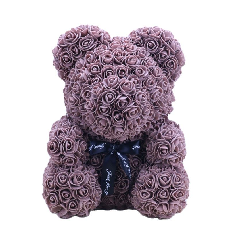 Artificial Rose Flowers Teddy Bear