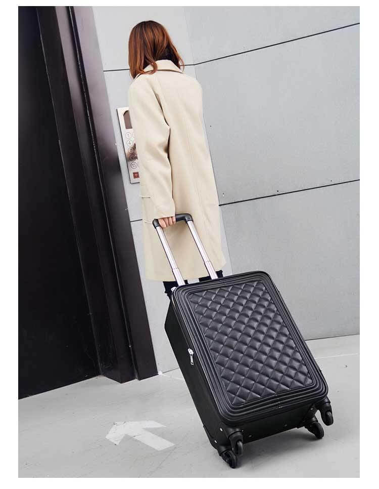 High Capacity Luxury Retro PU Leather Suitcases