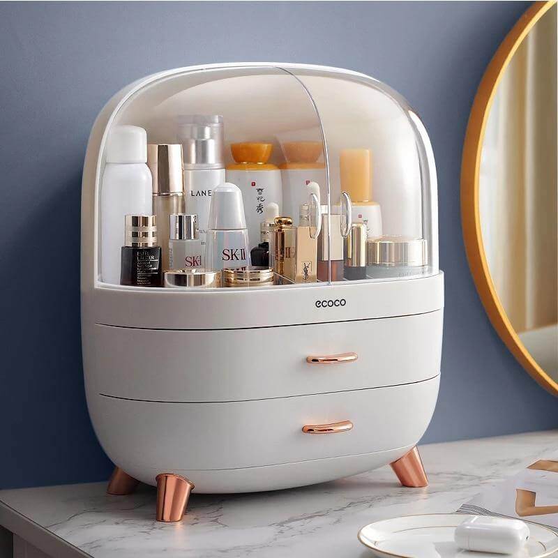 Large Capacity Elegant MakeUp Drawer Organizer Storage Box