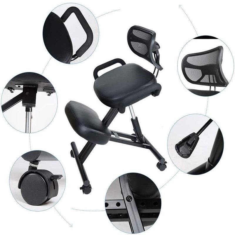 Ergonomic Height Adjustable Knee Support Chair