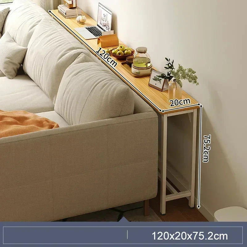 Sofa Gap Table Narrow Modern Space-Saving Table