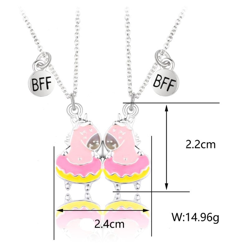 Magnetic Lovely Couples Pendant Necklace