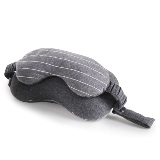 Multi-Function Travel Must Portable Neck Pillow & Eye Mask & Storage Bag