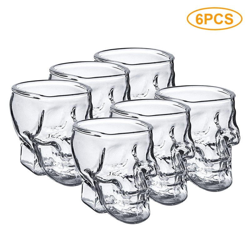 3D Transparent Skull Crystal Mug