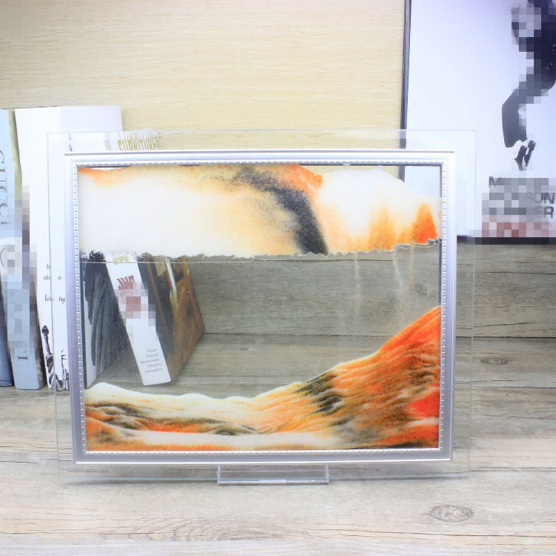 3D Glass Flow Sand Painting Frame