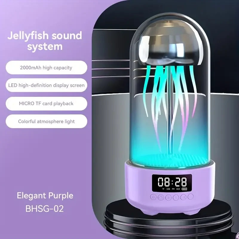 Jellyfish Portable Powerful Colorful Speaker Night Lamp