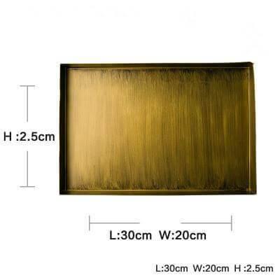 Luxury Gold Color Metal Serving Trays