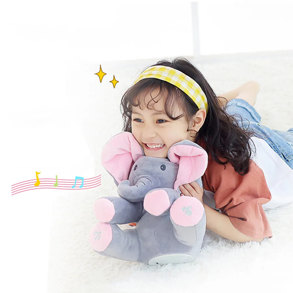 Playful Tunes Electric Hide and Seek Plush Elephant