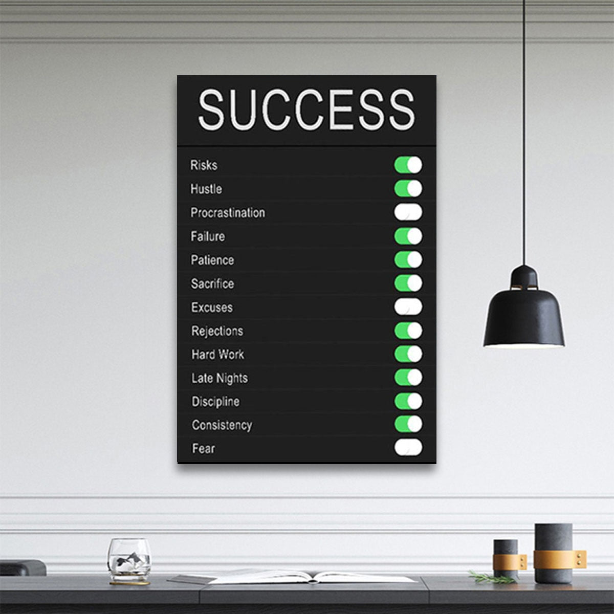 Inspirational Modern Success Canvas Paint