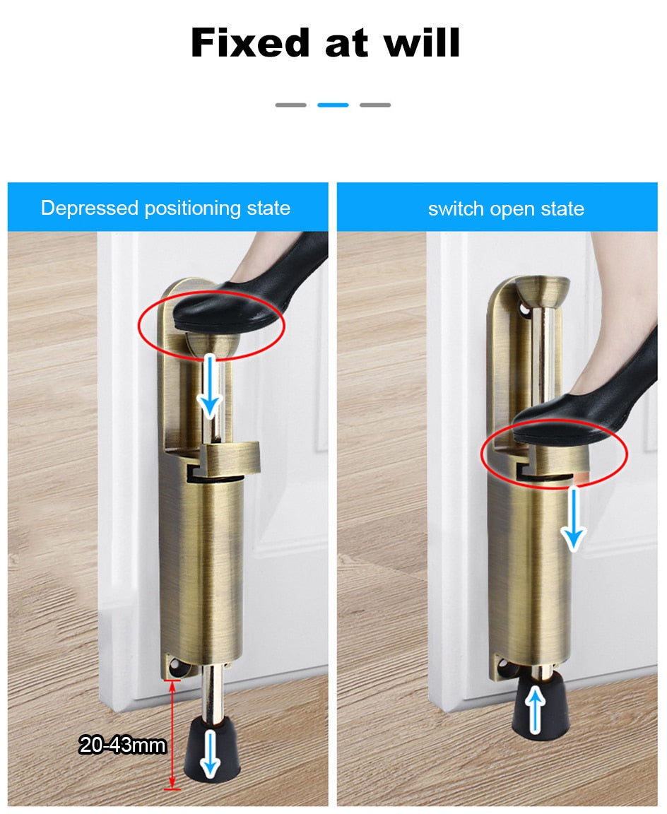 Telescopic Adjustable Heavy Duty Door Stopper