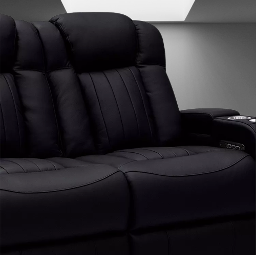 Leather Electric Power Reclining Cinema Sofa