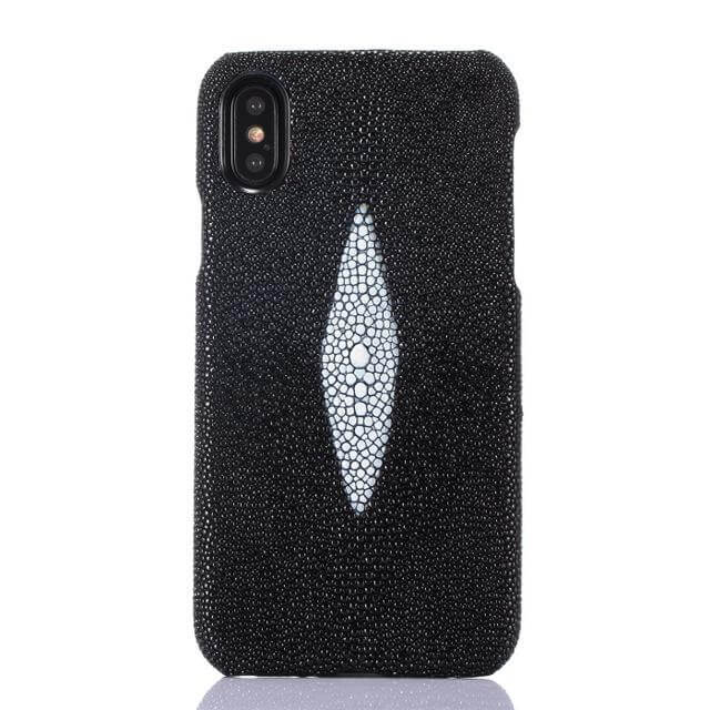 Fashion Pearl Fish Skin Leather Iphone X Case