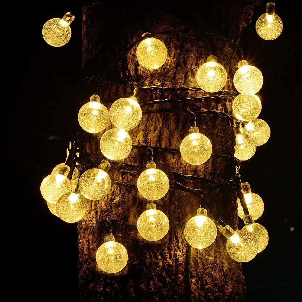 Solar Crystal Waterproof Fairy Outdoor Lights