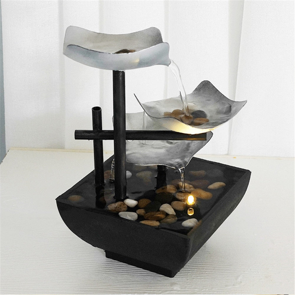 Minimalist Feng Shui Flowing Water Fountain