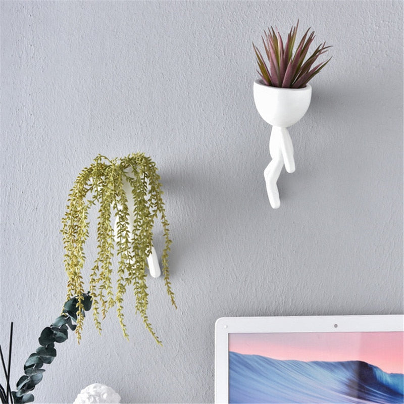 Nordic Hanging Miniature Human Flower Pots