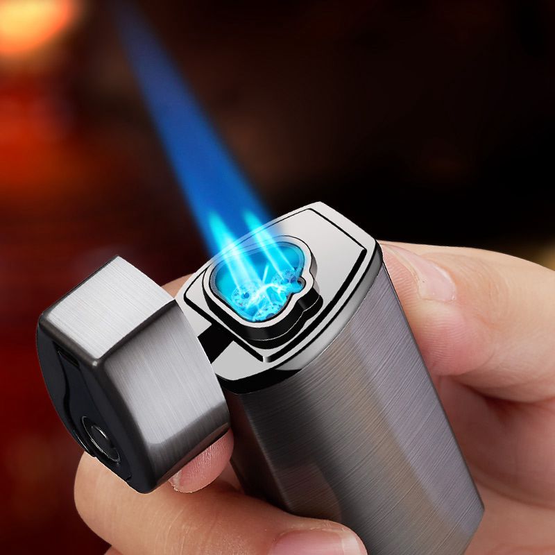 Triple Flame Windproof USB Charging Jet Lighter