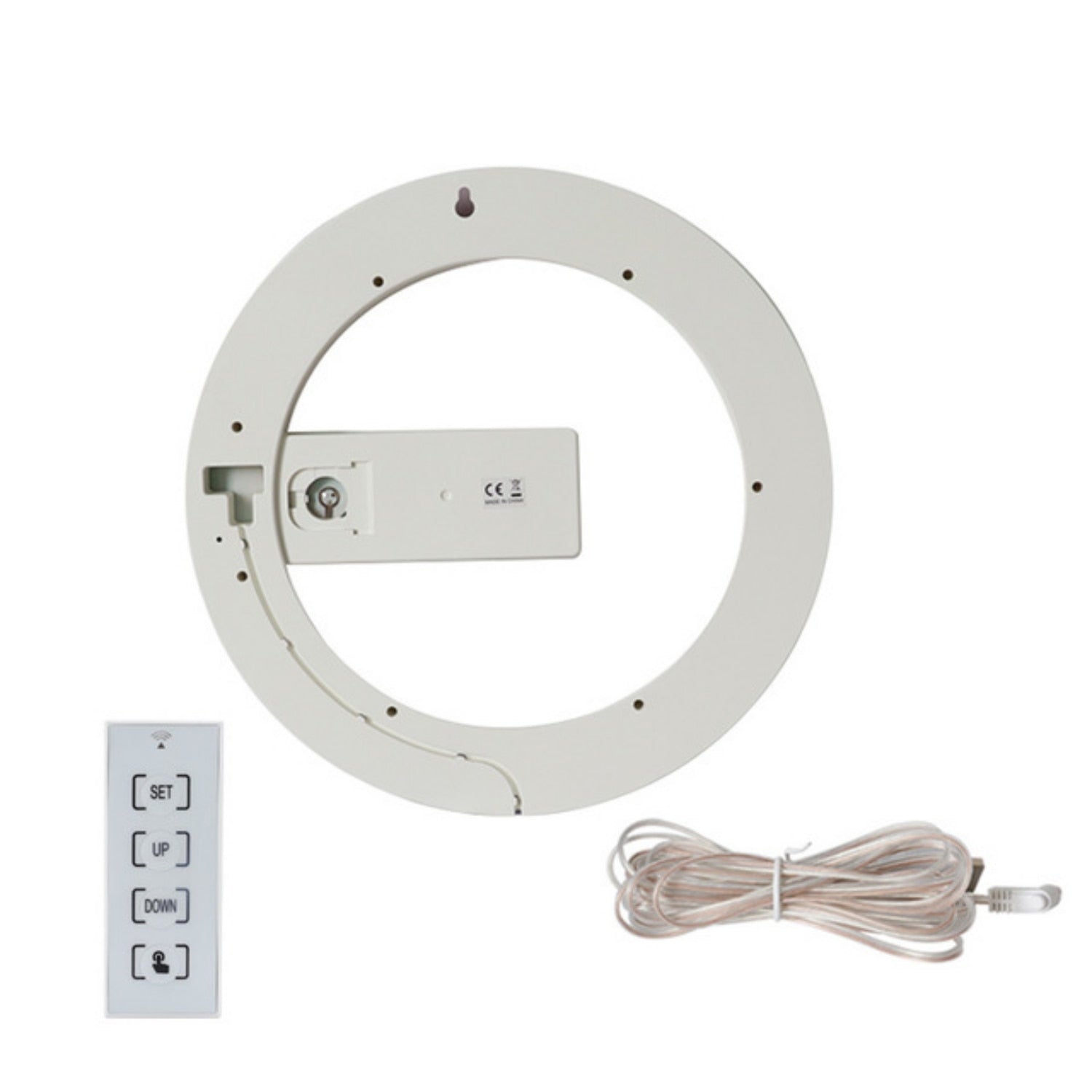 LED Ring Lamp Wall Clock