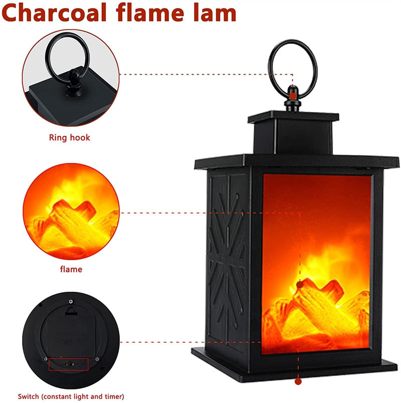 Inferno Portable Fireplace Night Lamp