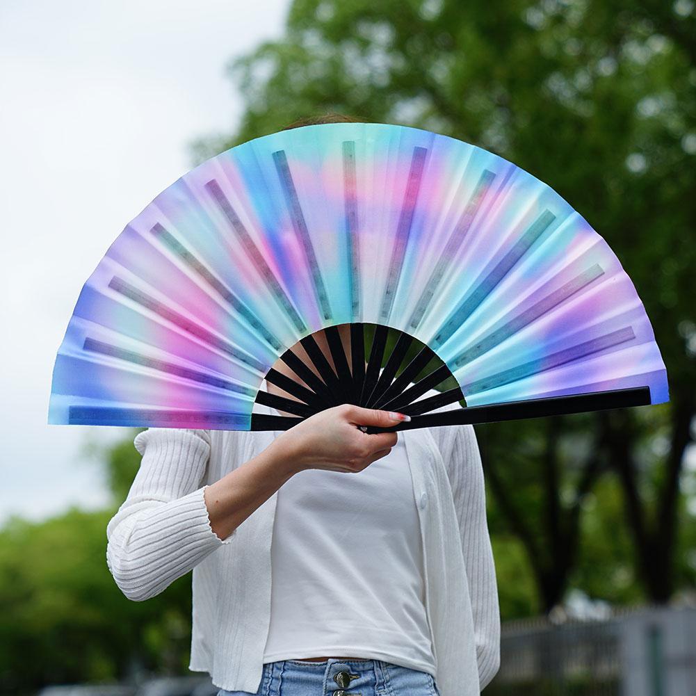 Reflective Japanese Style Folding Hand Fan