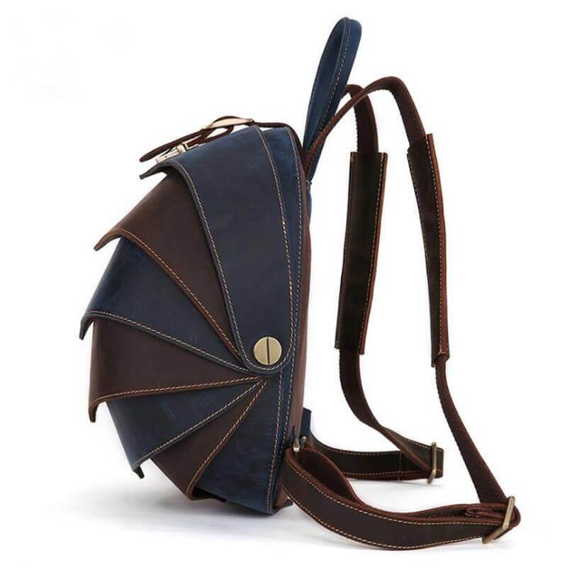 Genuine Leather Modern Retro Men Backpack