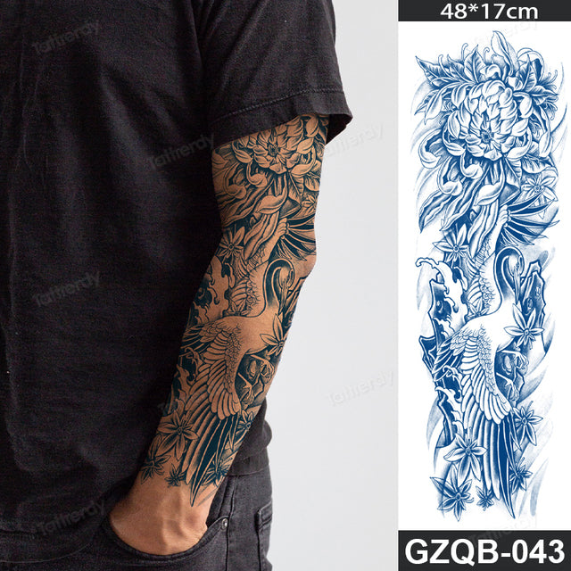 Ethnic Long Sleeve Semi-Permanent Temporary Tattoo