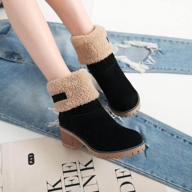 Colorful Warm Slip Women Winter Boots