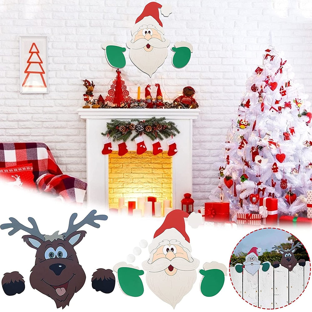 Surprise Santa Claus Outdoor Christmas Decoration