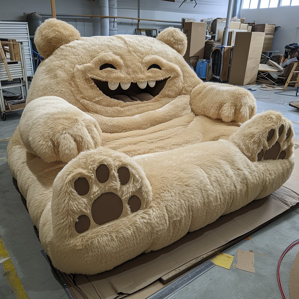 Cozy Animals Oversized Plush Beds