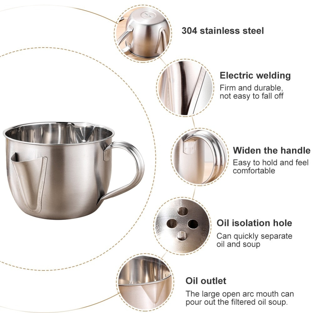 Stainless Steel Oil Soup Fat Separator