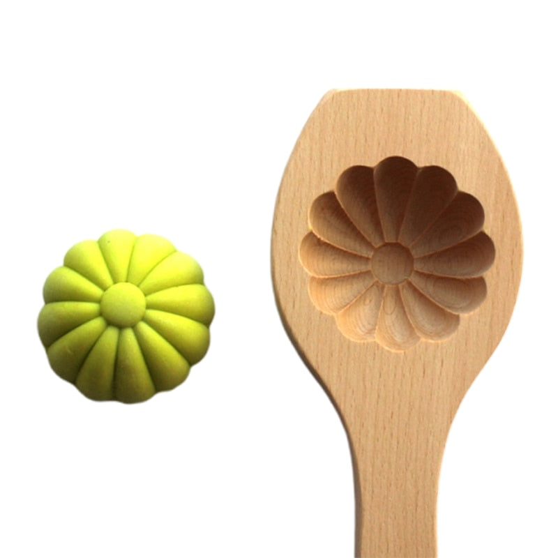 Wooden Moon Dumpling Maker Mold