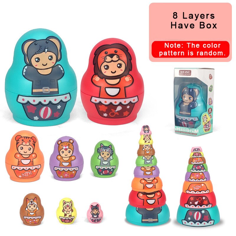 Educational Colorful Kids Matryoshka Dolls