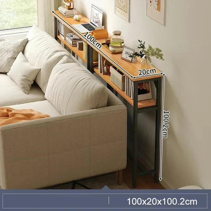 Sofa Gap Table Narrow Modern Space-Saving Table