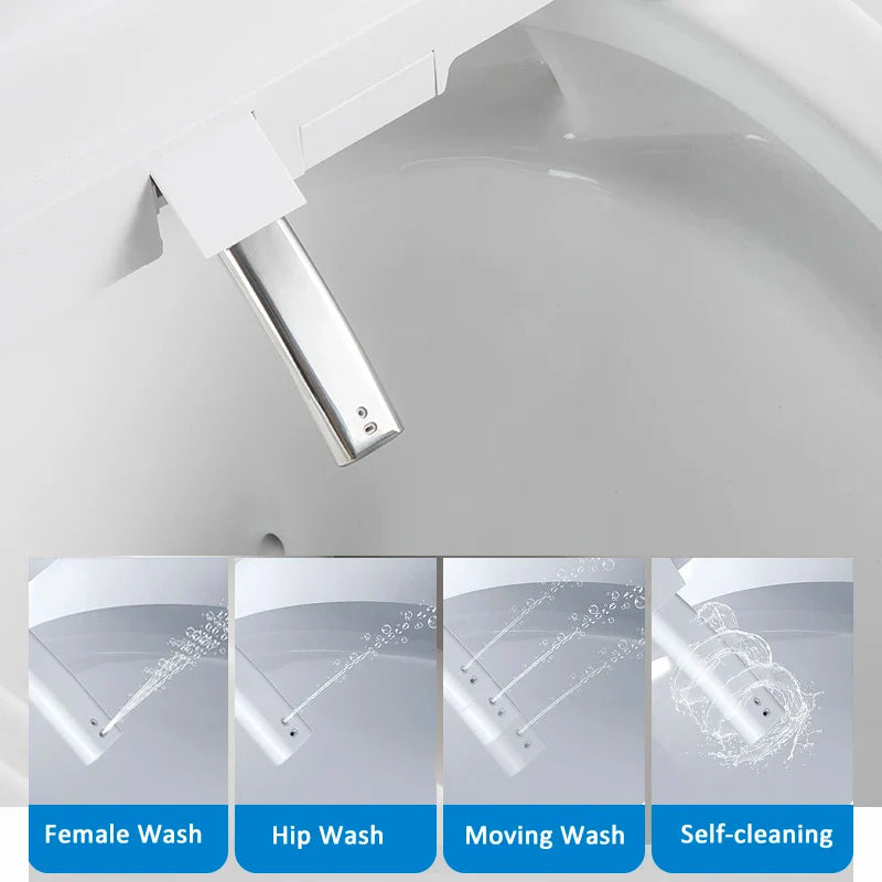 Heated Smart U-Shape Electric Bidet Cover Toilet Seat