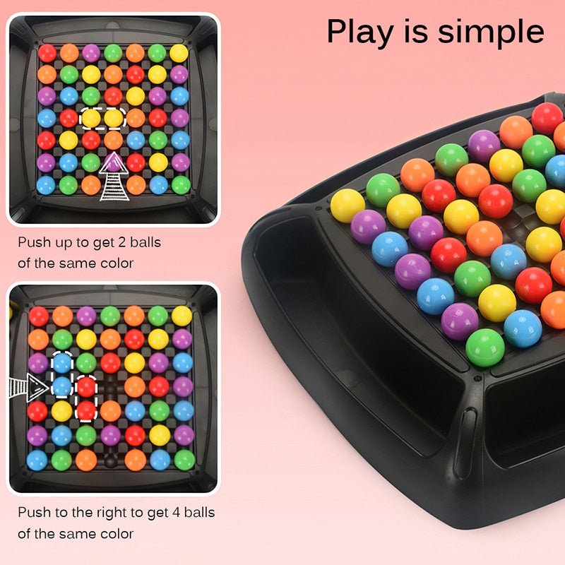 Colorful Rainbow Ball Matching Educational Game