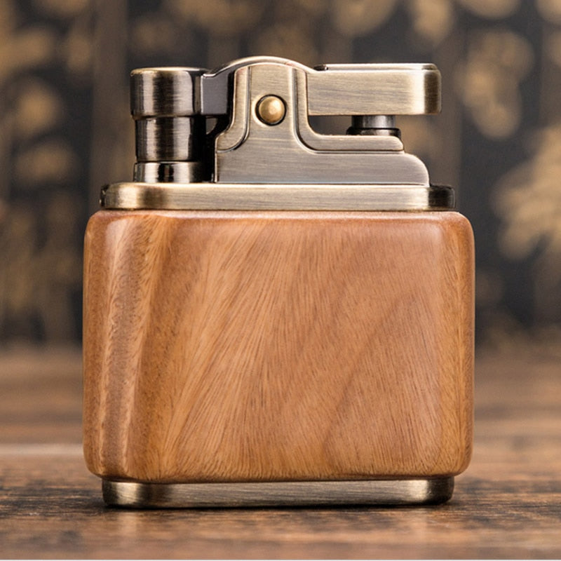 Wooden Vintage Spark Kerosene Lighter