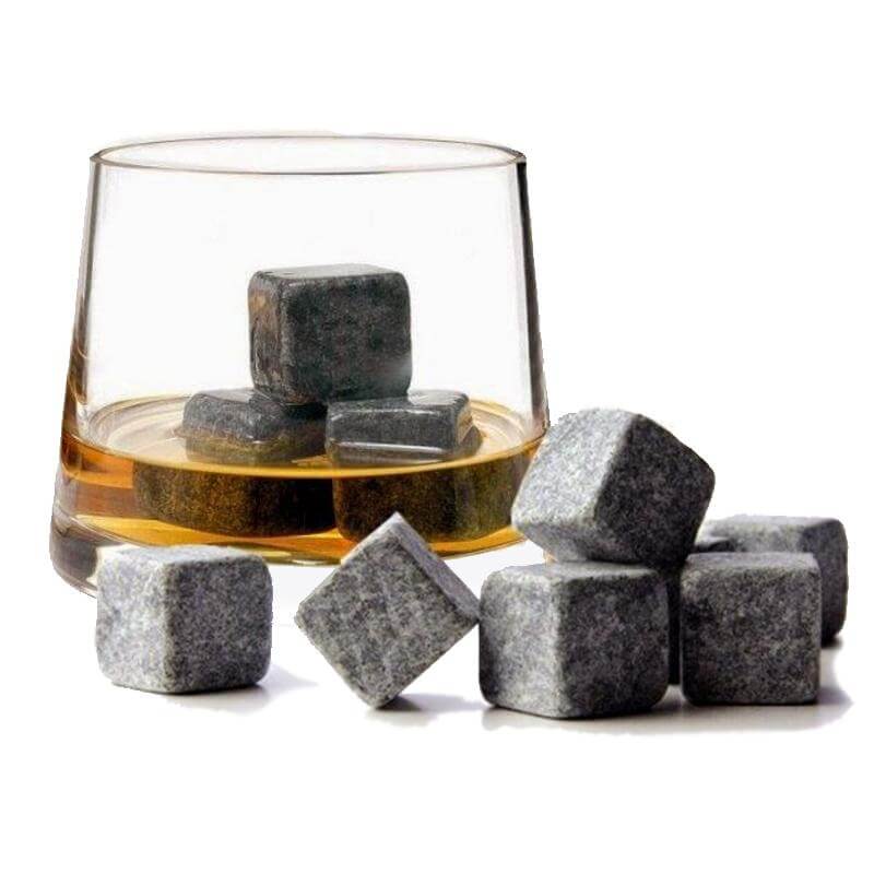 9pcs/set Natural Whiskey Stones Home Bar Tools