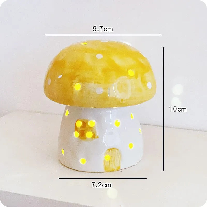 Dreamy Mushroom Shape Ceramic Bedside Lamp