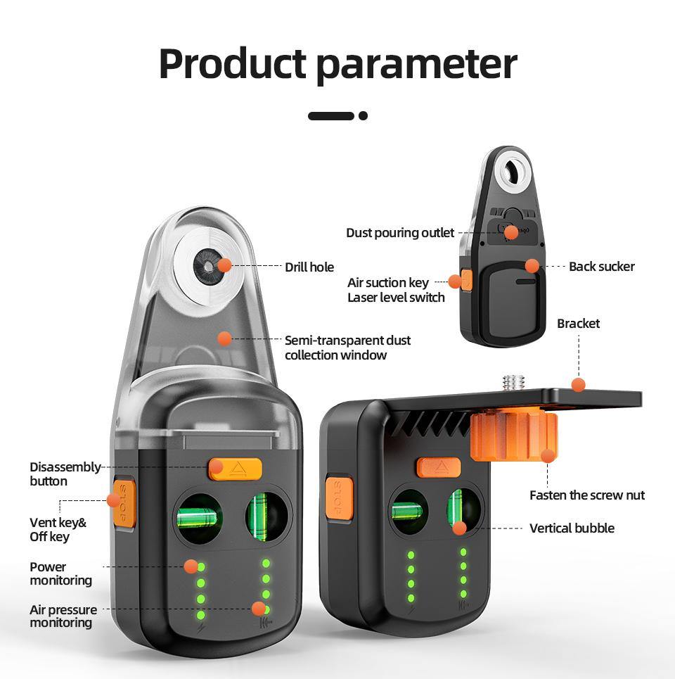 Drill-Free Cordless Drill Dust Collector Tool