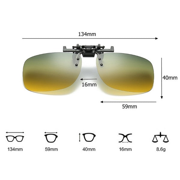 Clip-on Drive Safe Car Eyeglasses