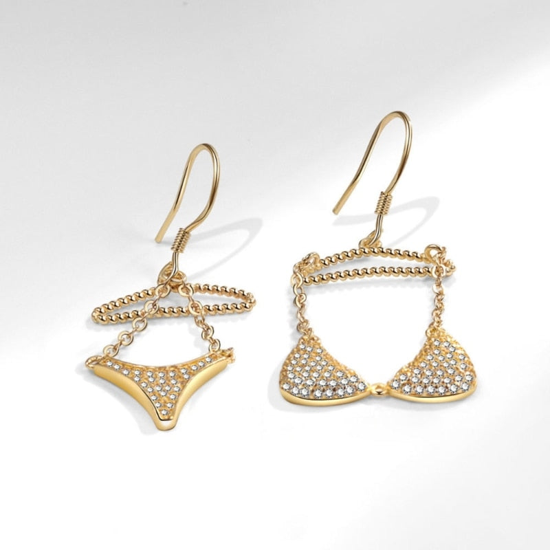 Sun Kissed Bikini Shape Earrings