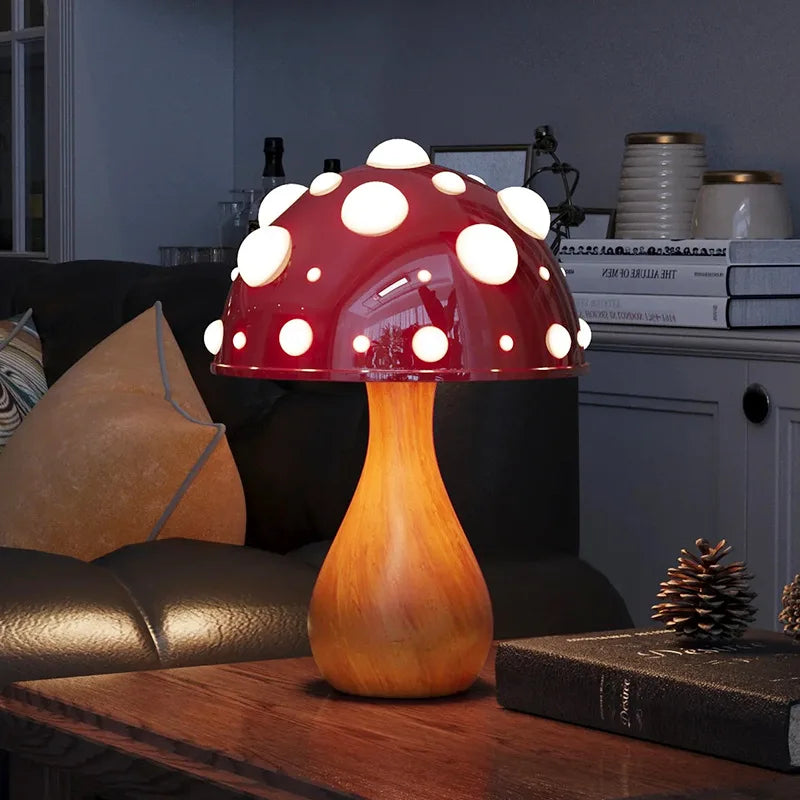 Tricolored Mushroom Warm Light Atmosphere Lamp