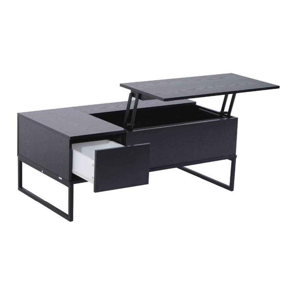 Black Modern Lift Up Top tool for coffee table and desk