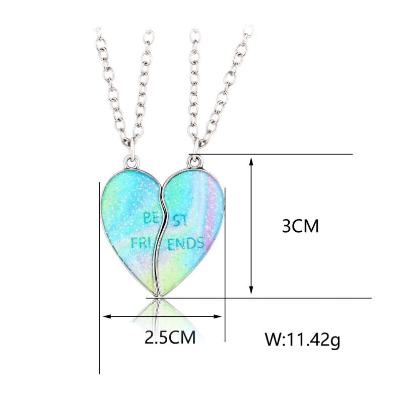 Magnetic Lovely Couples Pendant Necklace