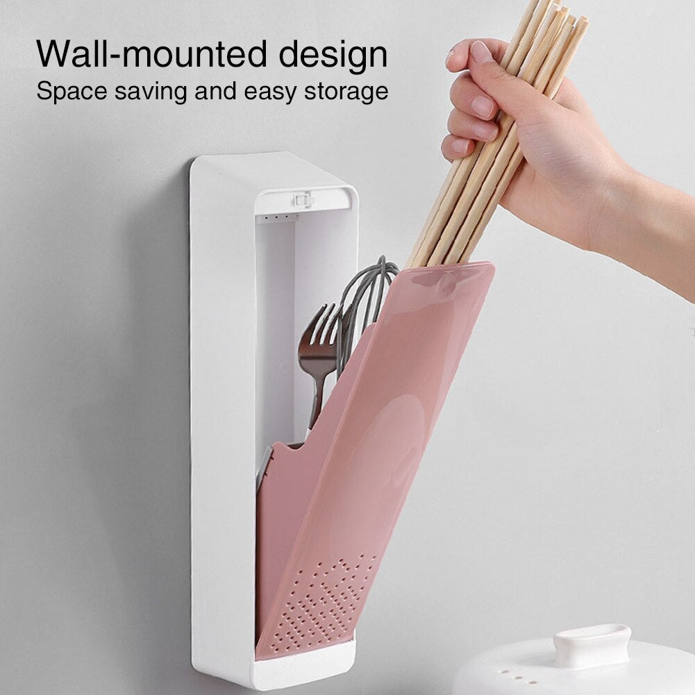 Wall Mounted Kitchen Silverware Drain Box